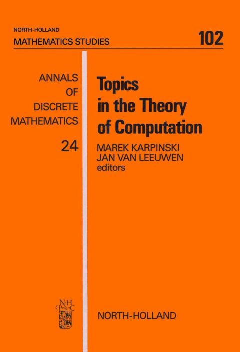 TOPICS IN THE THEORY OF COMPUTATION