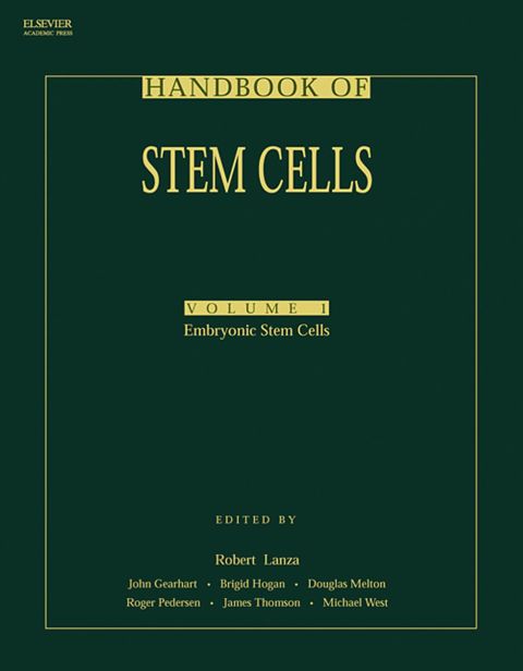 HANDBOOK OF STEM CELLS, TWO-VOLUME SET: VOLUME 1-EMBRYONIC STEM CELLS; VOLUME 2-ADULT & FETAL STEM CELLS