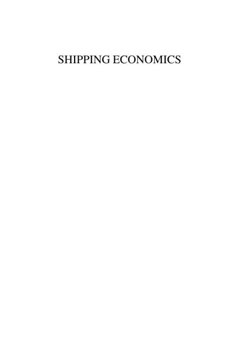 SHIPPING ECONOMICS