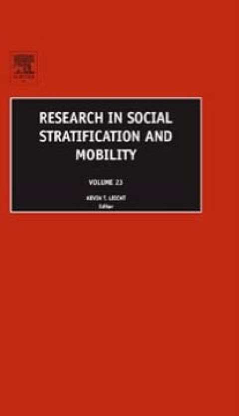 RESEARCH IN SOCIAL STRATIFICATION AND MOBILITY