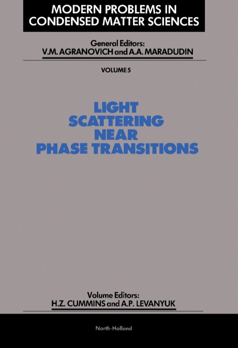 LIGHT SCATTERING NEAR PHASE TRANSITIONS