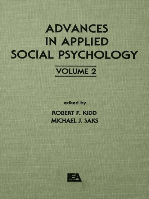 ADVANCES IN APPLIED SOCIAL PSYCHOLOGY
