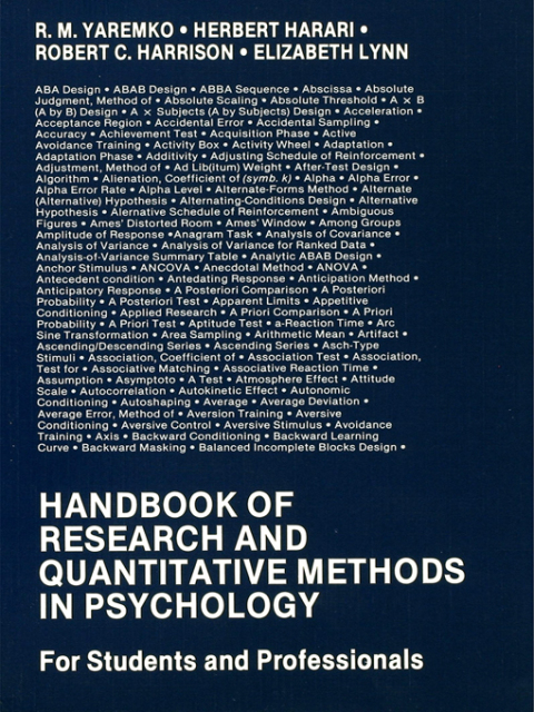 HANDBOOK OF RESEARCH AND QUANTITATIVE METHODS IN PSYCHOLOGY