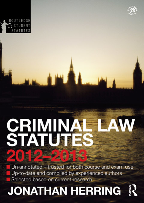 CRIMINAL LAW STATUTES 2012-2013