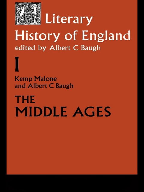 A LITERARY HISTORY OF ENGLAND