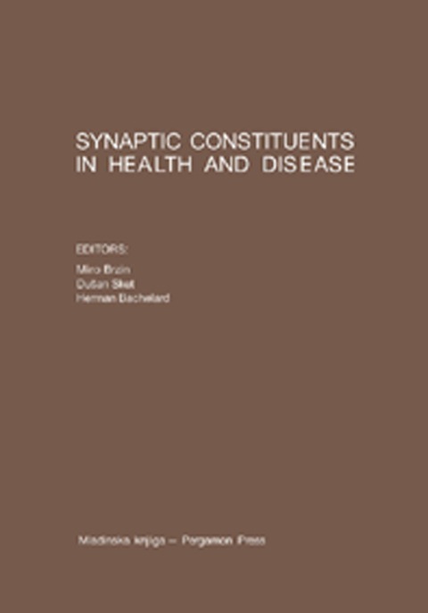 SYNAPTIC CONSTITUENTS IN HEALTH AND DISEASE: PROCEEDINGS OF THE THIRD MEETING OF THE EUROPEAN SOCIETY FOR NEUROCHEMISTRY, BLED, AUGUST 31ST TO SEPTEMBER 5TH, 1980