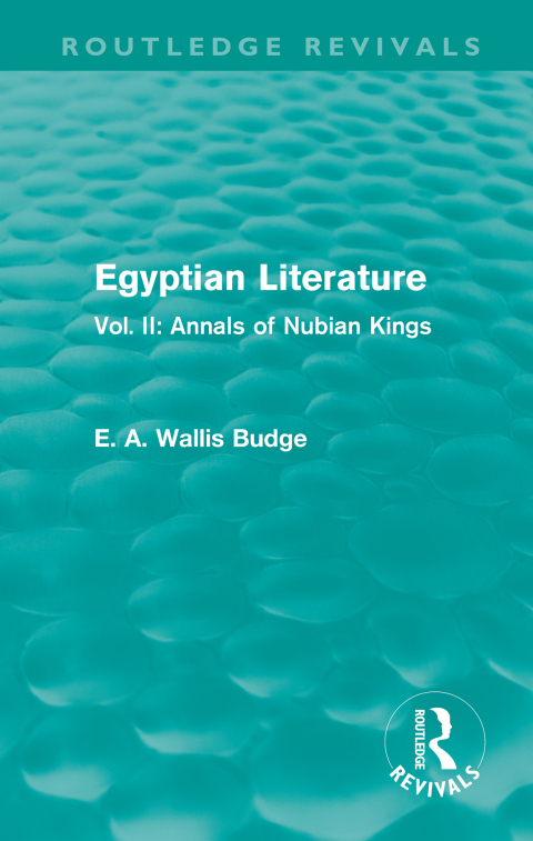 EGYPTIAN LITERATURE (ROUTLEDGE REVIVALS)