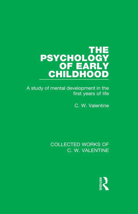 THE PSYCHOLOGY OF EARLY CHILDHOOD