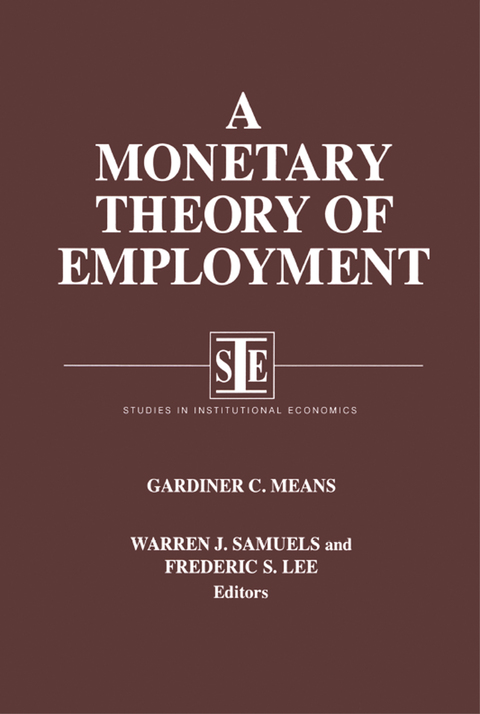 A MONETARY THEORY OF EMPLOYMENT