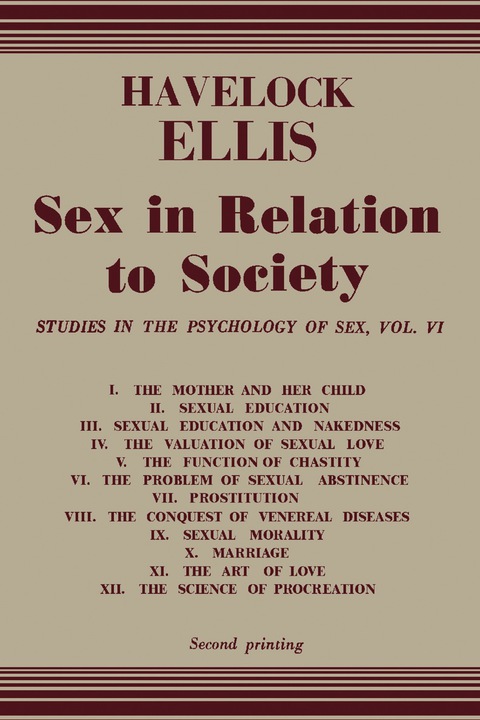 SEX IN RELATION TO SOCIETY