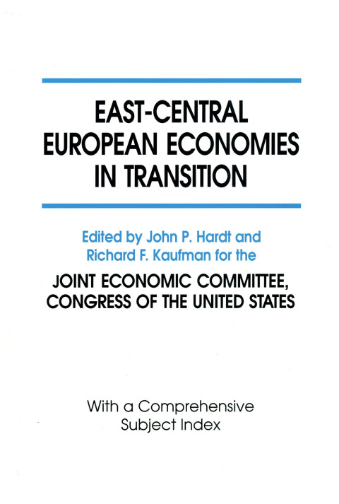 EAST-CENTRAL EUROPEAN ECONOMIES IN TRANSITION