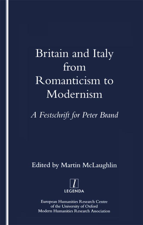 BRITAIN AND ITALY FROM ROMANTICISM TO MODERNISM