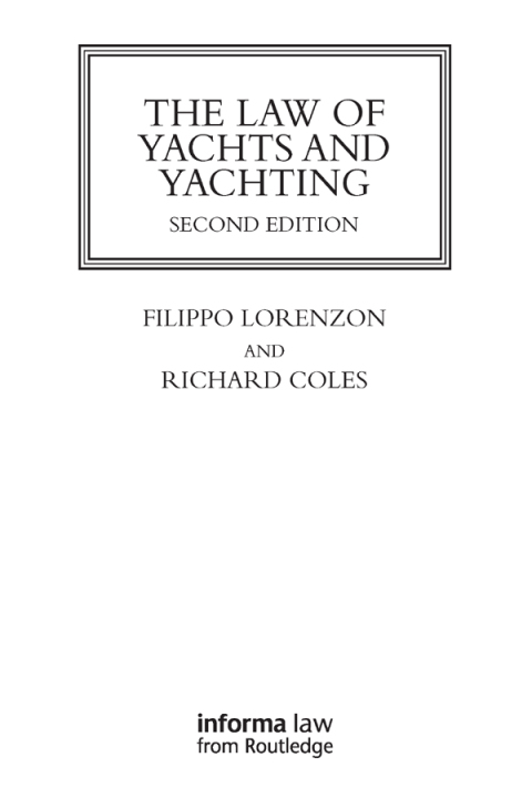 THE LAW OF YACHTS & YACHTING