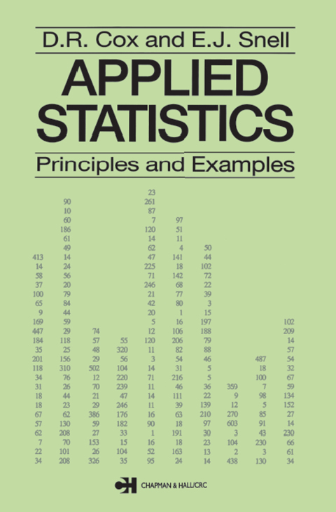 APPLIED STATISTICS - PRINCIPLES AND EXAMPLES