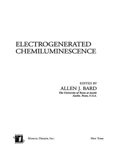 ELECTROGENERATED CHEMILUMINESCENCE