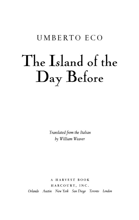 THE ISLAND OF THE DAY BEFORE