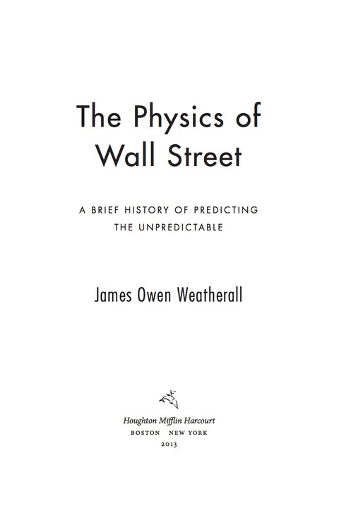 THE PHYSICS OF WALL STREET