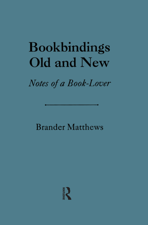 BOOKBINDING OLD & NEW