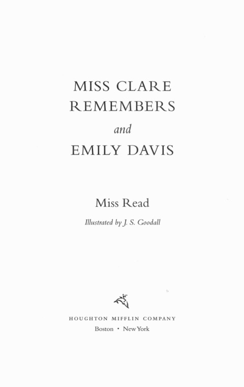 MISS CLARE REMEMBERS AND EMILY DAVIS