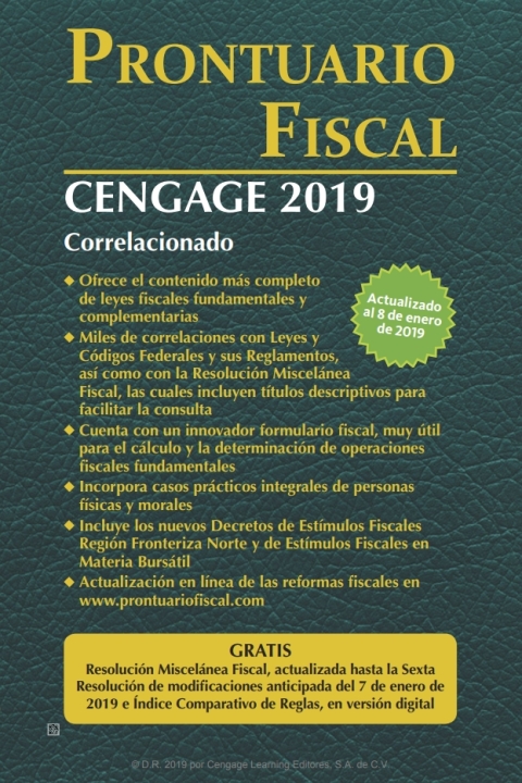 PRONTUARIO FISCAL CENGAGE 2019