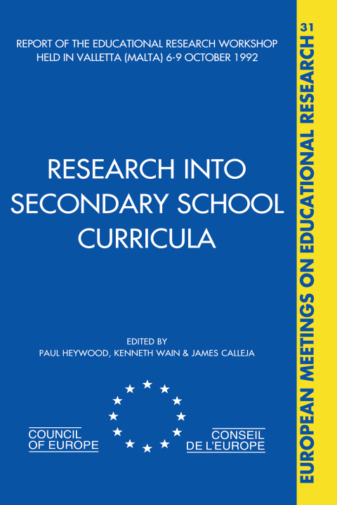 RESEARCH INTO SECONDARY SCHOOL CURRICULA