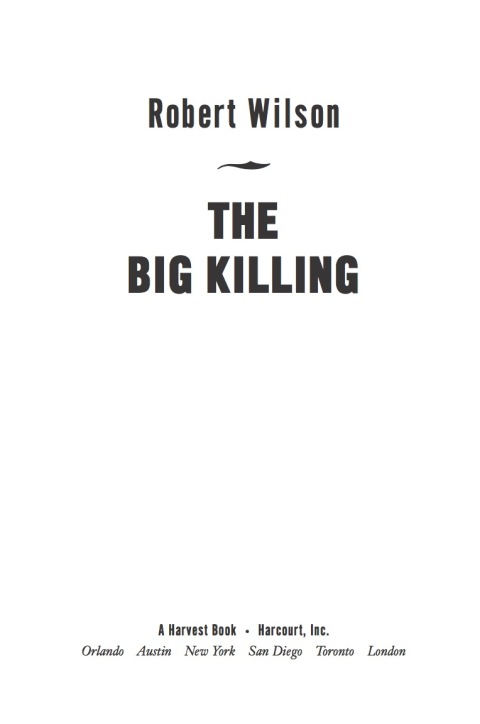 THE BIG KILLING