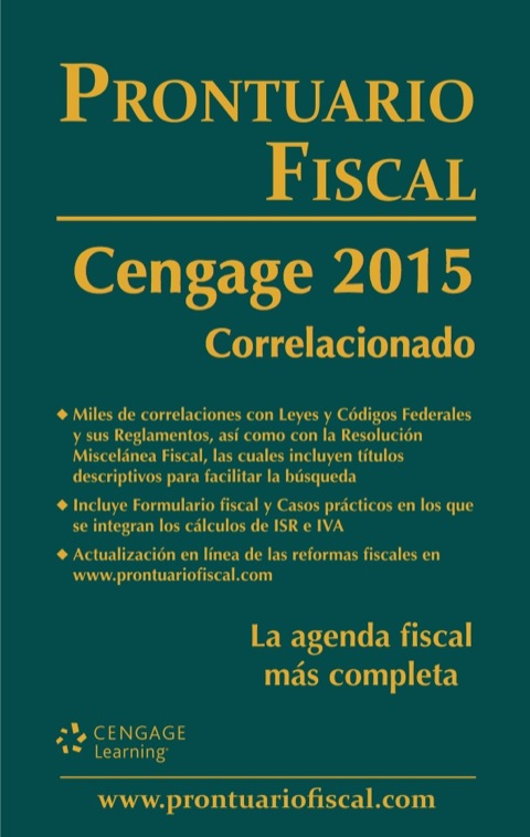PRONTUARIO FISCAL CENGAGE 2015