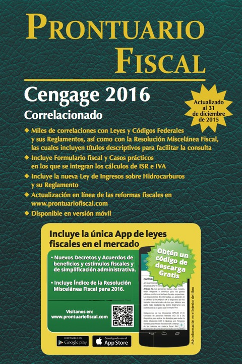 PRONTUARIO FISCAL CENGAGE 2016