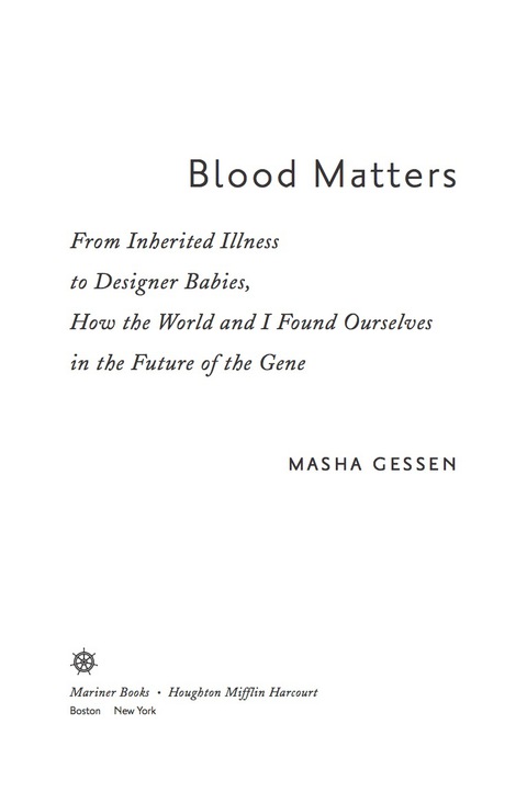 BLOOD MATTERS