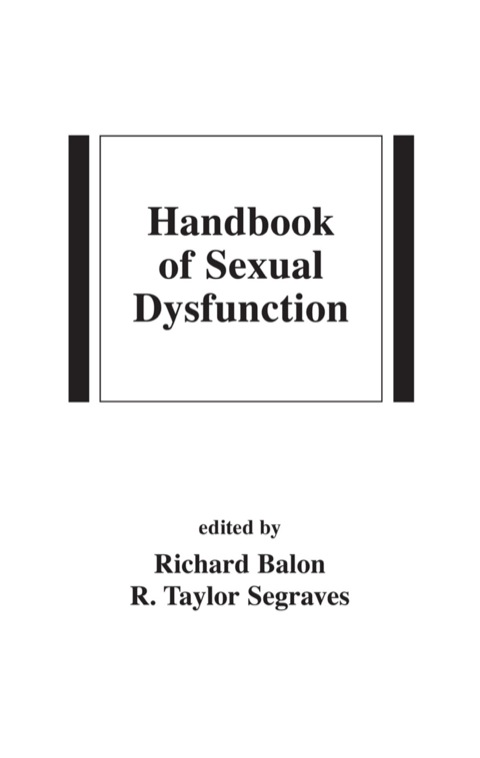 HANDBOOK OF SEXUAL DYSFUNCTION
