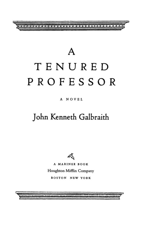 A TENURED PROFESSOR