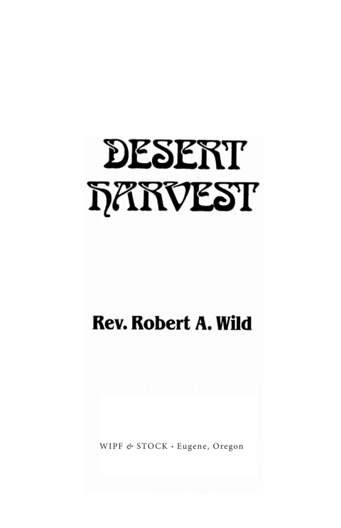 DESERT HARVEST
