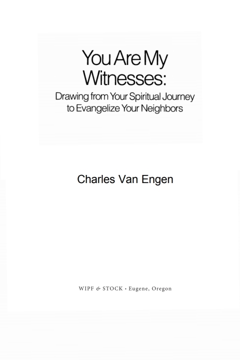 YOU ARE MY WITNESSES