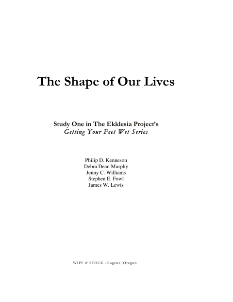 THE SHAPE OF OUR LIVES