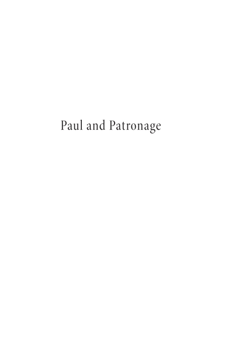 PAUL AND PATRONAGE