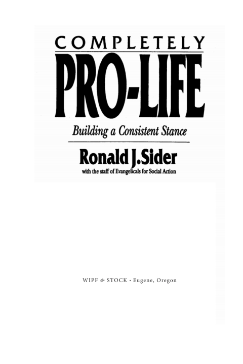 COMPLETELY PRO-LIFE