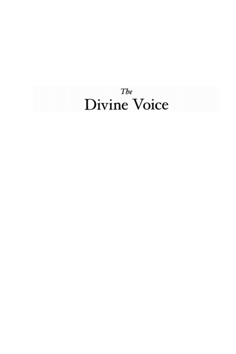 THE DIVINE VOICE