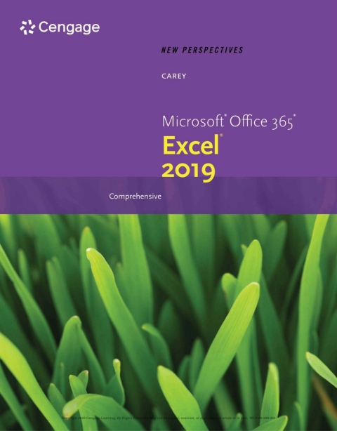 NEW PERSPECTIVES MICROSOFT OFFICE 365 & EXCEL 2019 COMPREHENSIVE