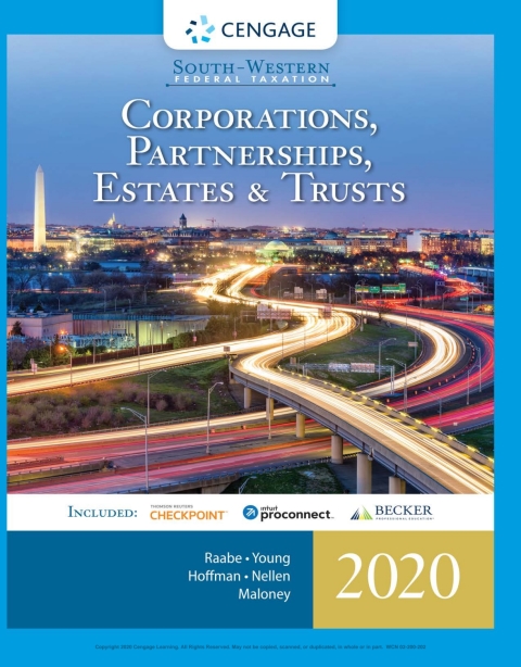 SOUTH-WESTERN FEDERAL TAXATION 2020: CORPORATIONS, PARTNERSHIPS, ESTATES AND TRUSTS