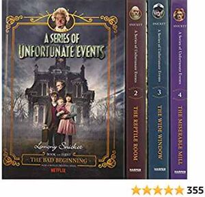 A SERIES OF UNFORTUNATE EVENTS # 1-4 NETFLIX TIE-IN BOX SET