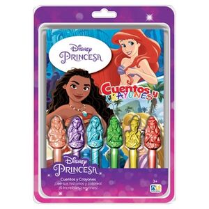 DISNEY PRINCESA -CUENTOS Y CRAYONES- (C/6 CRAYONES)