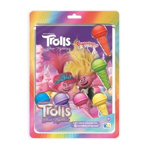 TROLLS BAND TOGETHER -CUENTOS Y CRAYONES- (LIBRO+CRAYONES)