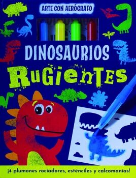 ARTE CON AERGRAFO -DINOSAURIOS RUGIENTES- (C/4 PLUMONES)