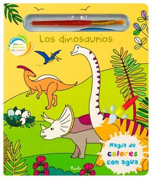 MAGIA DE LOS COLORES CON AGUA -LOS DINOSAURIOS- (C/PINCEL)
