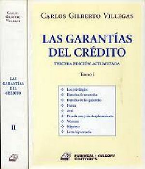 GARANTIAS DE CREDITO (2 TOMOS)