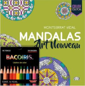 MANDALAS ART NOUVEAU -COLOR BLOCK-        (C/COLORES)