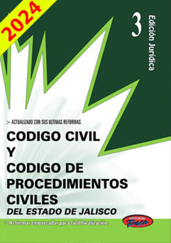 CDIGO CIVIL Y DE PROCED. CIVILES DE JALISCO 2024 (ED.JURDICA)