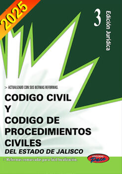 CDIGO CIVIL Y DE PROCED. CIVILES DE JALISCO 2025 (ED.JURDICA)