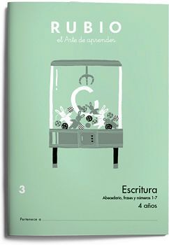 ESCRITURA  3 (4 AOS)  -ABECEDARIO, FRASES Y NMEROS 1-7-