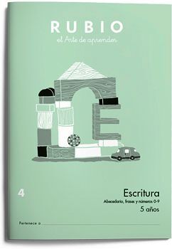 ESCRITURA  4 (5 AOS)  -ABECEDARIO, FRASES Y NMEROS 0-9-